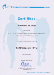 Reittherapieausbildung 2013-2014